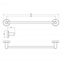 Держатель для полотенец Devit Flow DFL21010102C, 450 мм, хром