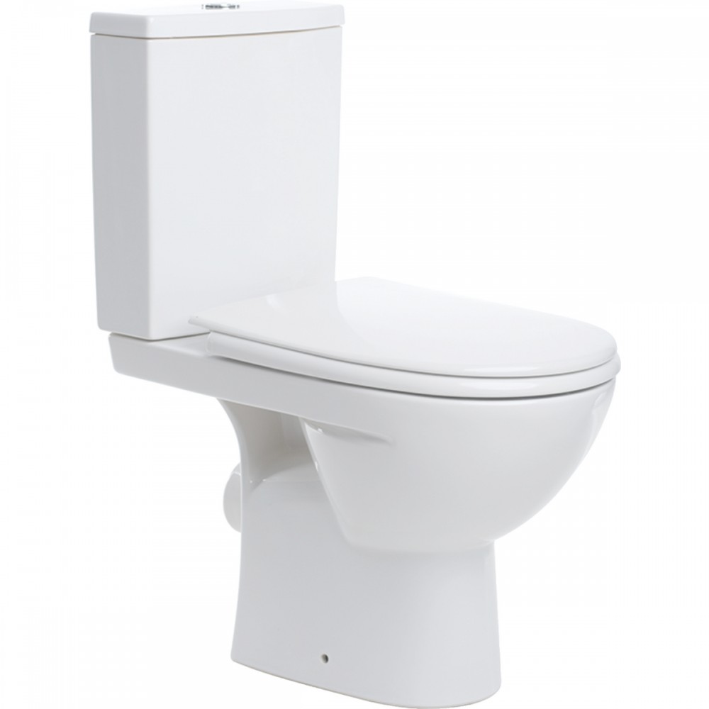 Унитаз-компакт Kolo Status 2395050UA с сиденьем из дюропласта Soft close, Click2Clean