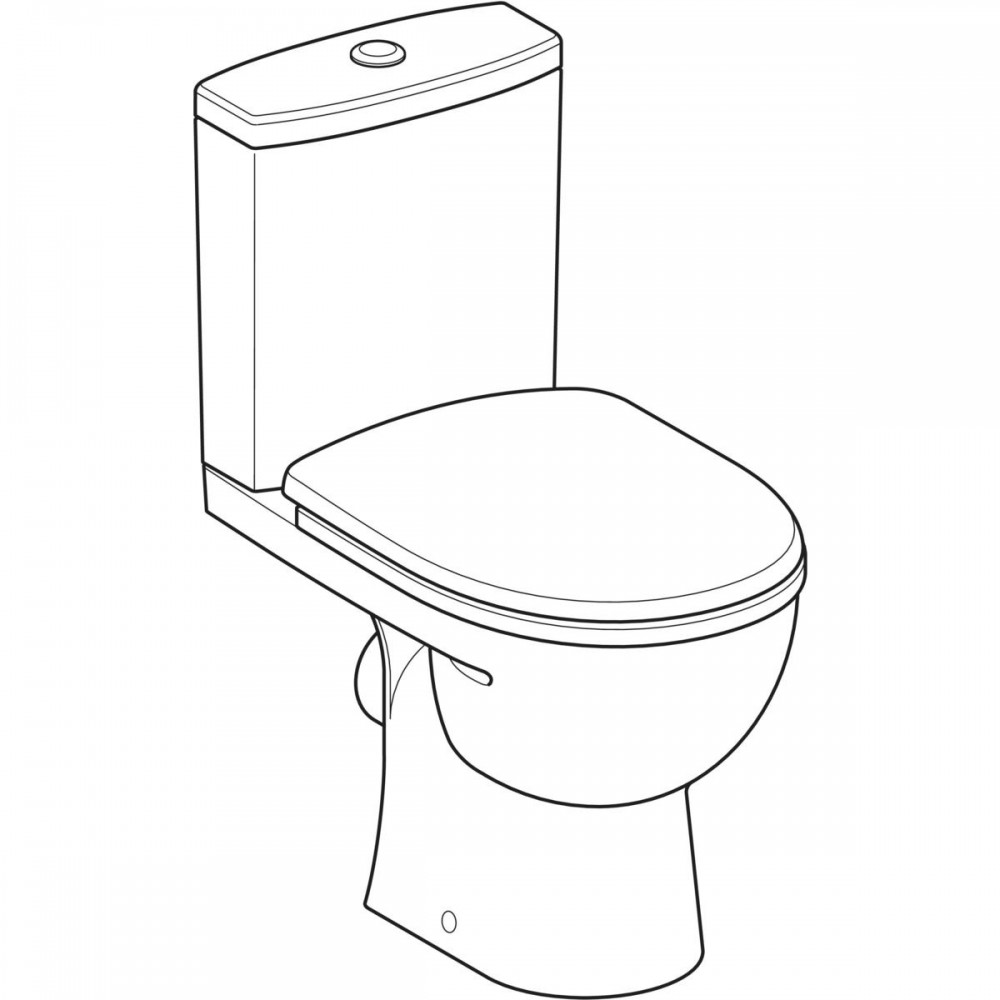 Унитаз-компакт Kolo Status 2395050UA с сиденьем из дюропласта Soft close, Click2Clean
