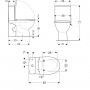 Унитаз-компакт Kolo Status 2395050UA с сиденьем из дюропласта Soft close, Click2Clean