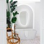 Зеркало Devit Style 5416090 Асимметричное зеркало с LED подсветкой и тачсенсором 628x928 мм.