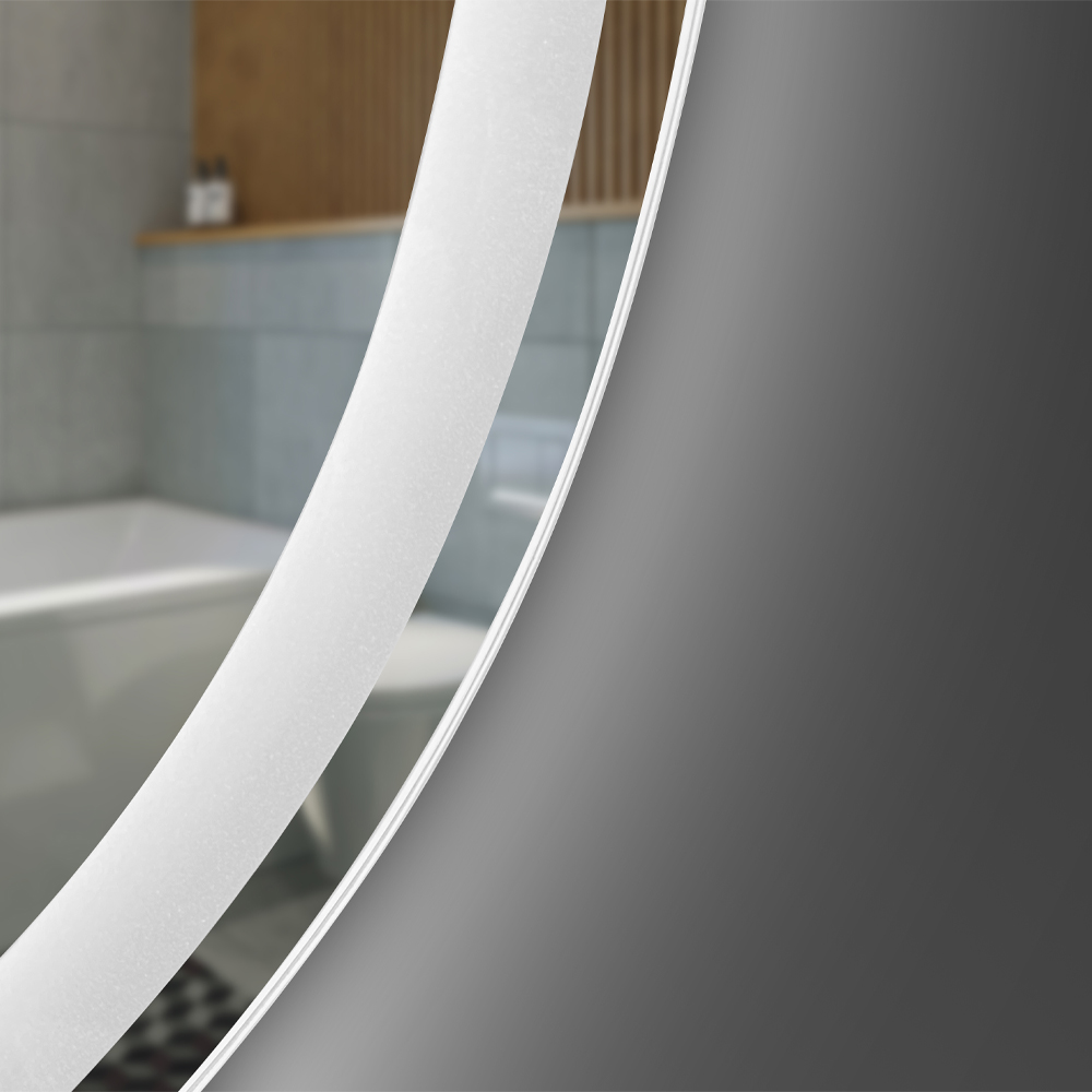 Зеркало Devit Style 5416090 Асимметричное зеркало с LED подсветкой и тачсенсором 628x928 мм.