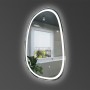 Зеркало Devit Style 5416090 Асимметричное зеркало с LED подсветкой и тачсенсором 628x928 мм.