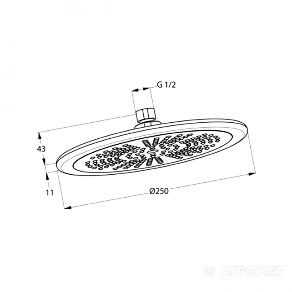 Верхний душ Kludi Freshline 675110500