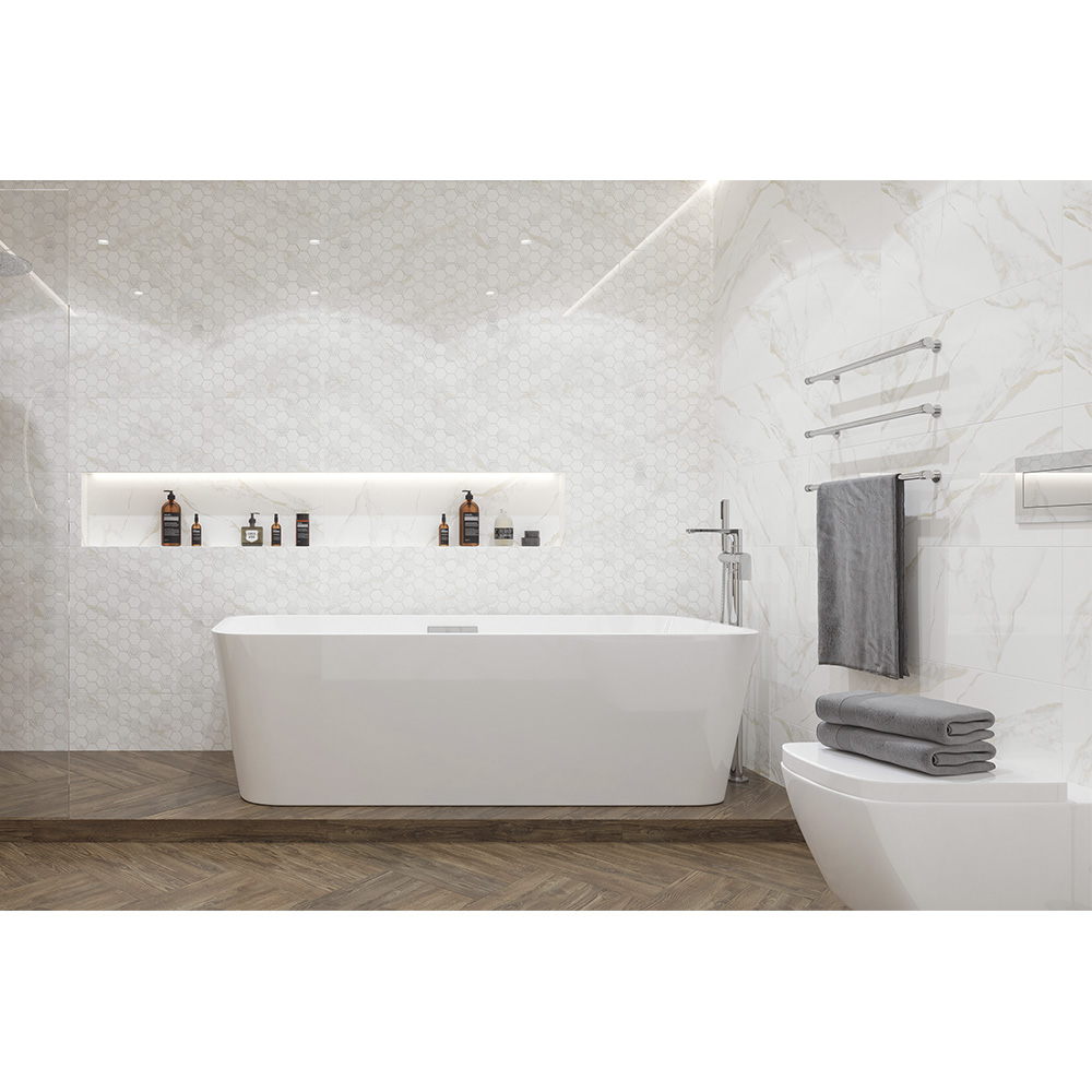 Плитка Golden Tile Sentimento Белый SN0051 30x60 см