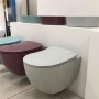 Унитаз подвесной Creavit Free FE322-11CG00E-0000 с крышкой Soft Closing, безободковый, Cool Grey (серый)
