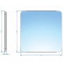 Зеркало Devit Basic 4700700 700х700 мм закругленное