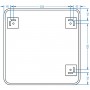 Зеркало Devit Basic 4700700 700х700 мм закругленное