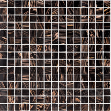 Мозаика MOZAICO DE LUX K-MOS CBB003 DARK BROWN  32,7х32,7 см