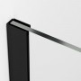 Душевая стенка Ronal Easy BlackLine Walk-in STR4PA61000607 100х200 см профиль черный матовый, стекло прозрачное