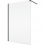 Душевая стенка Ronal Easy BlackLine Walk-in STR4PA61000607 100х200 см профиль черный матовый, стекло прозрачное