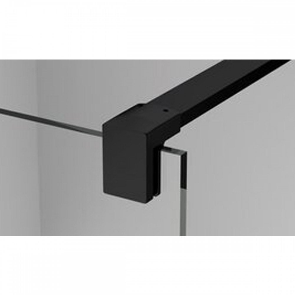 Душевая стенка Ronal Easy BlackLine Walk-in STR4PA61000607 100х200 см профиль черный матовый, стекло прозрачное