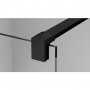 Душевая стенка Ronal Easy BlackLine Walk-in STR4PA61000607 100х200 см профиль черный матовый, стекло прозрачное
