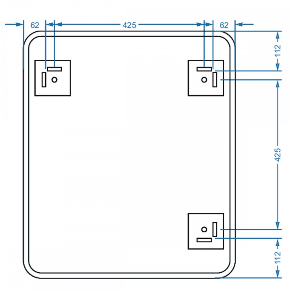 Зеркало Devit Basic 4600700 600х700 мм закругленное