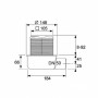 Душевой трап TECE Drainpoint S 50 3601050 с решеткой 100х100 мм
