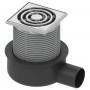 Душевой трап TECE Drainpoint S 50 3601050 с решеткой 100х100 мм