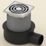 Душевой трап TECE Drainpoint S 50 3601050 с решеткой 100х100 мм