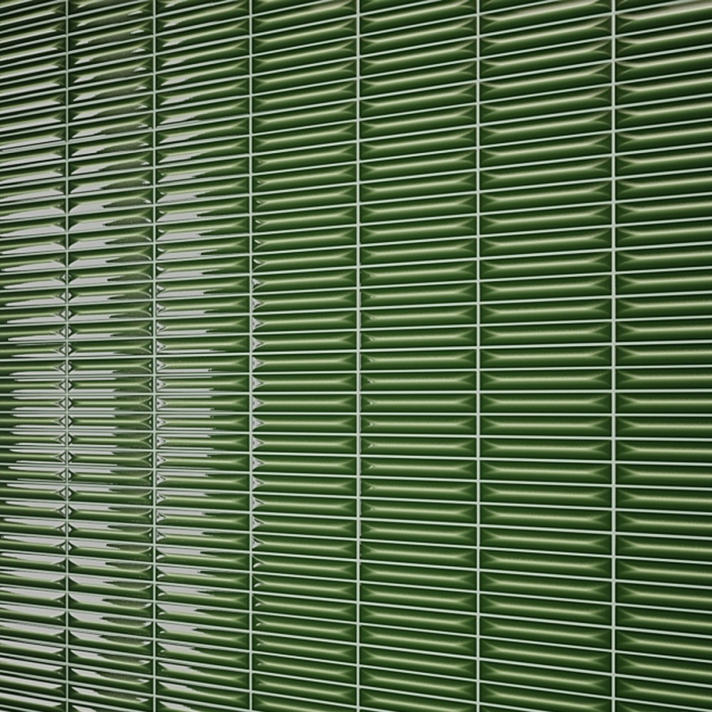 Плитка Ceramica Deseo Arrow Victorian Green 1.5*10 20х20 см
