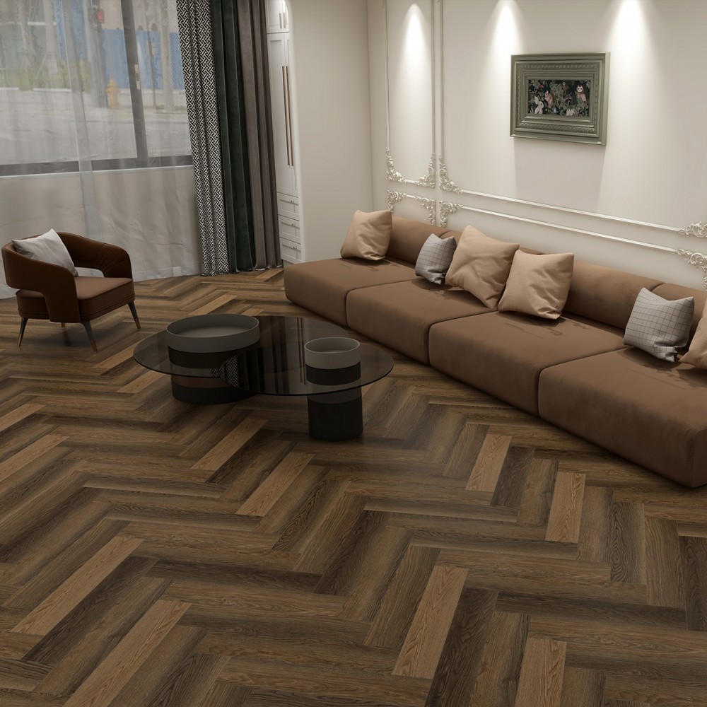 Виниловое покрытие Floorex Toronto LVT Click Herringbone елка 610x110x5,5 мм