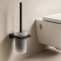 Щетка для унитаза Hansgrohe AddStoris 41752670 с держателем черный матовый
