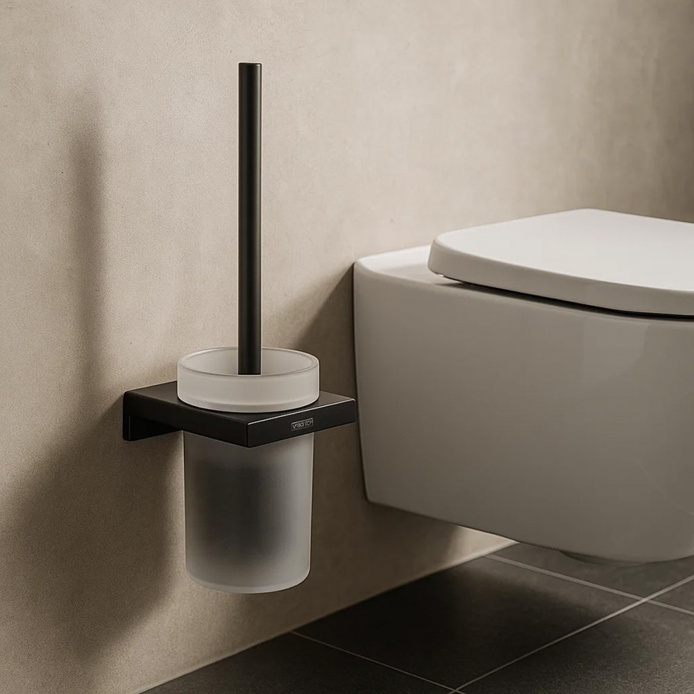 Щетка для унитаза Hansgrohe AddStoris 41752670 с держателем черный матовый