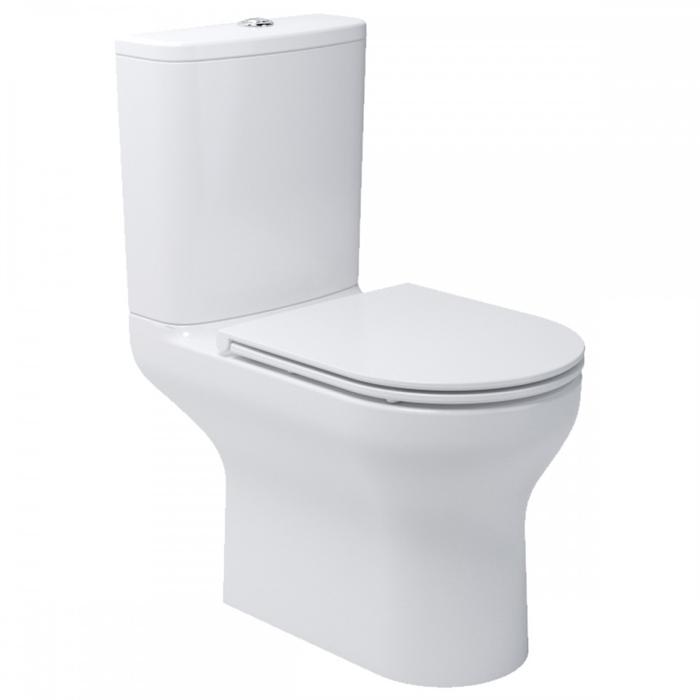 Унитаз-компакт Devit Life5810020 с крышкой soft-close безободковый, белый