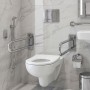 Унитаз подвесной Geberit Selnova Comfort 501.046.00.7 для лиц с ограниченными физ. возможностями, без ободка