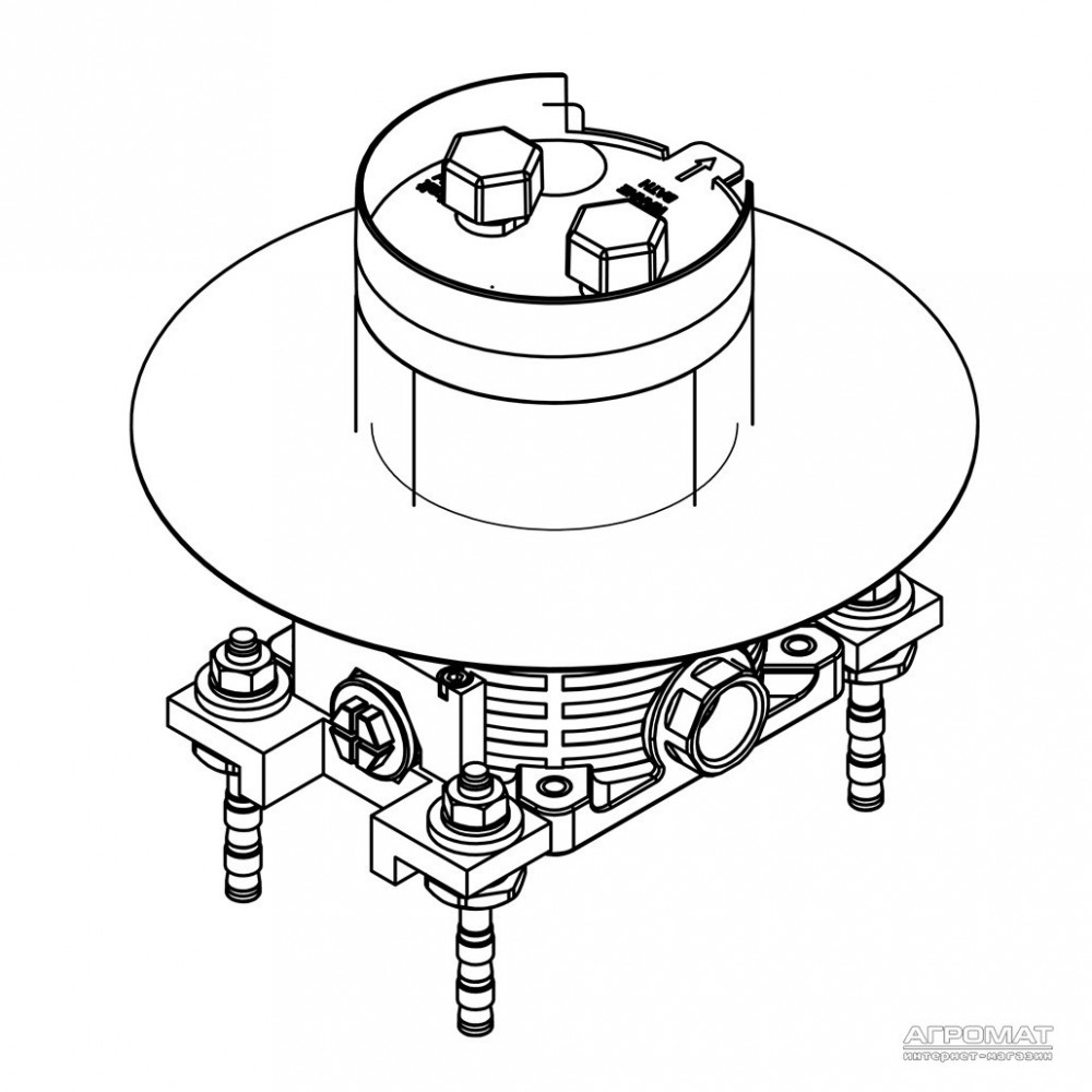 Скрытая часть смесителя для ванны Kludi Flexx Boxx 88088
