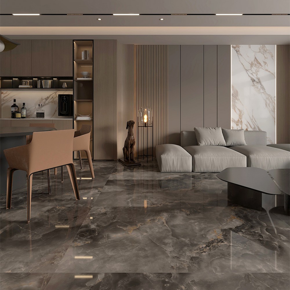 Керамогранит Almera Ceramica-2 MS715L56 Brown Onyx 75х150 см