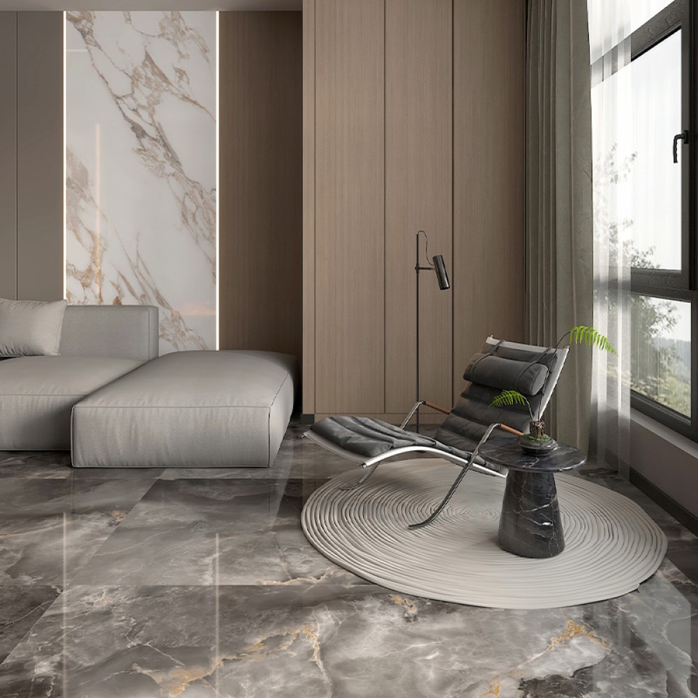 Керамогранит Almera Ceramica-2 MS715L56 Brown Onyx 75х150 см