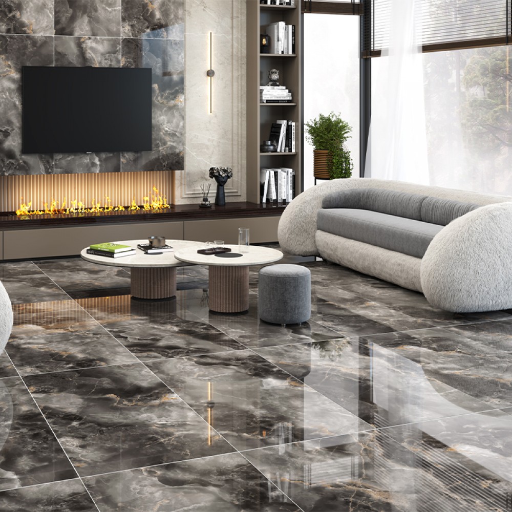 Керамогранит Almera Ceramica-2 MS715L56 Brown Onyx 75х150 см