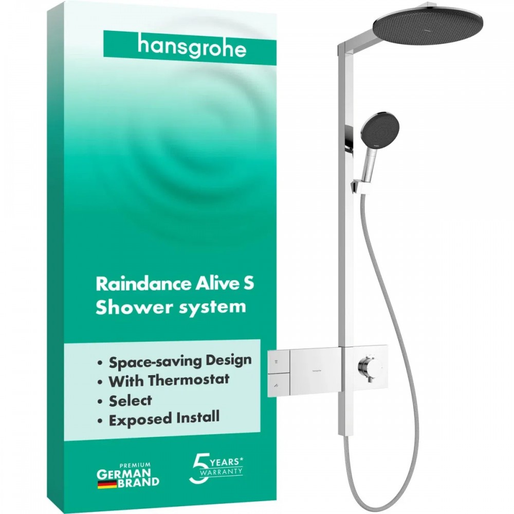 Душевая система Hansgrohe Raindance Alive S 24582000 300 1jet из ShowerSelect Comfort, хром