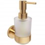 Дозатор для жидкого мыла с держателем Devit Flow DFL21010801BG, цвет Brushed Gold PVD