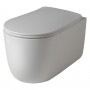 Унитаз подвесной Kerasan Nolita 5315 01 с крышкой S\C 5391 01 безободковый с турбоcмывом noise clean, белый