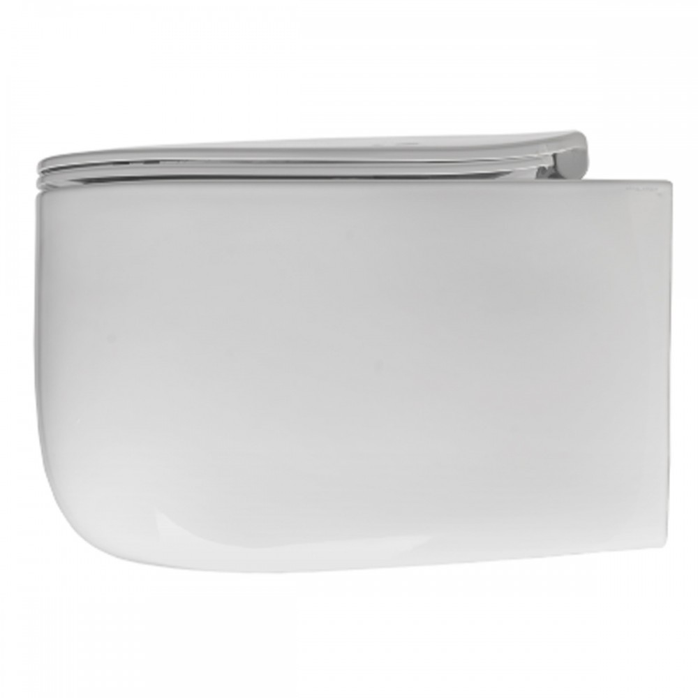 Унитаз подвесной Kerasan Nolita 5315 01 с крышкой S\C 5391 01 безободковый с турбоcмывом noise clean, белый