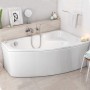 Ванна акриловая Cersanit Sicilia S301-098 / AZBA1000923342 асимметричная правая 170х100 см с ножками