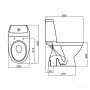 Унитаз-компакт Kolo Modo L39004 с сиденьем из дюропласта Soft close