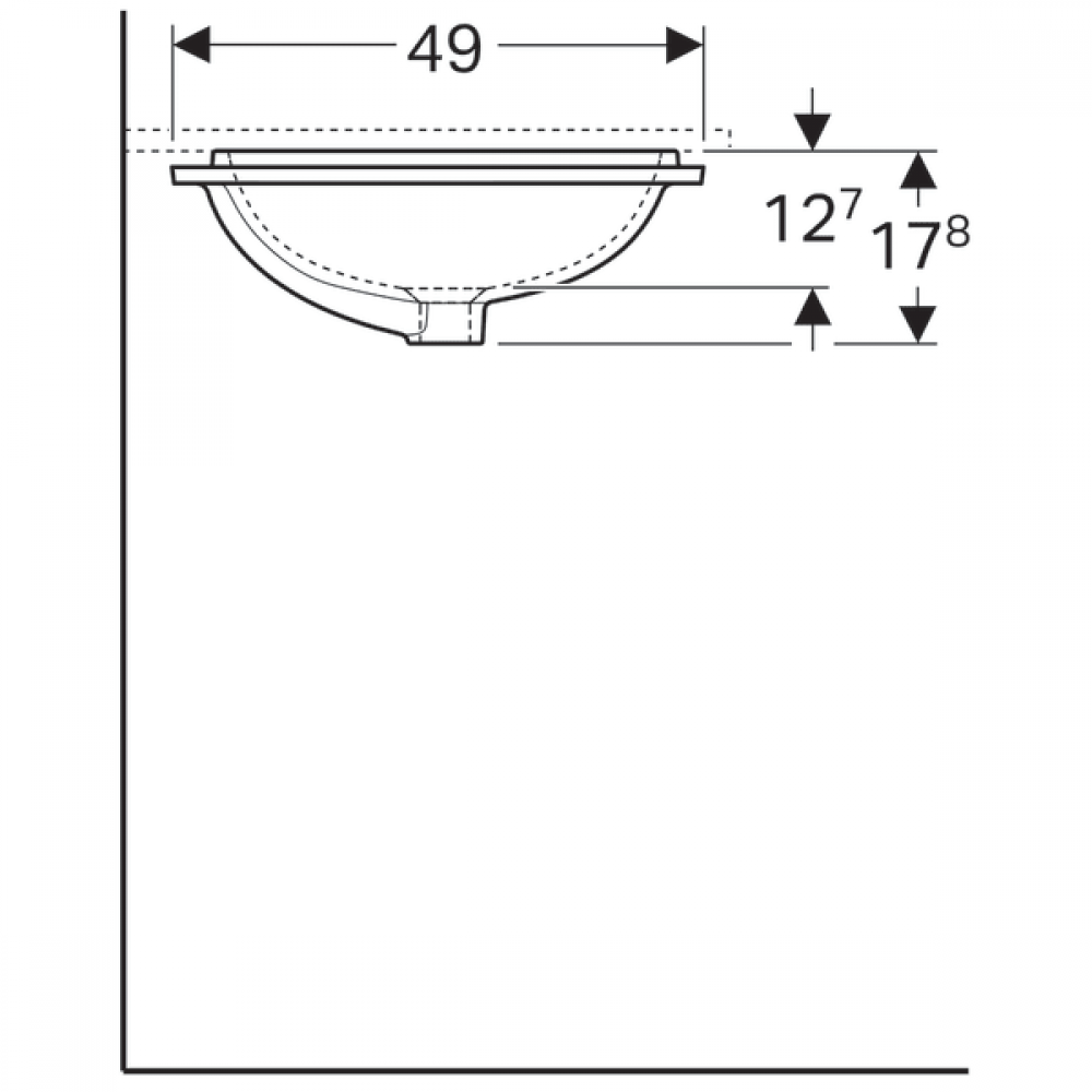 Раковина Geberit VariForm 500.767.01.2