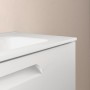 Тумба Royo Vitale C0072604 (125617+126222) с раковиной Slim подвесная 60 см белый глянец