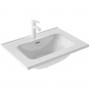 Тумба Royo Vitale C0072604 (125617+126222) с раковиной Slim подвесная 60 см белый глянец