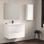 Тумба Royo Vitale C0072604 (125617+126222) с раковиной Slim подвесная 60 см белый глянец