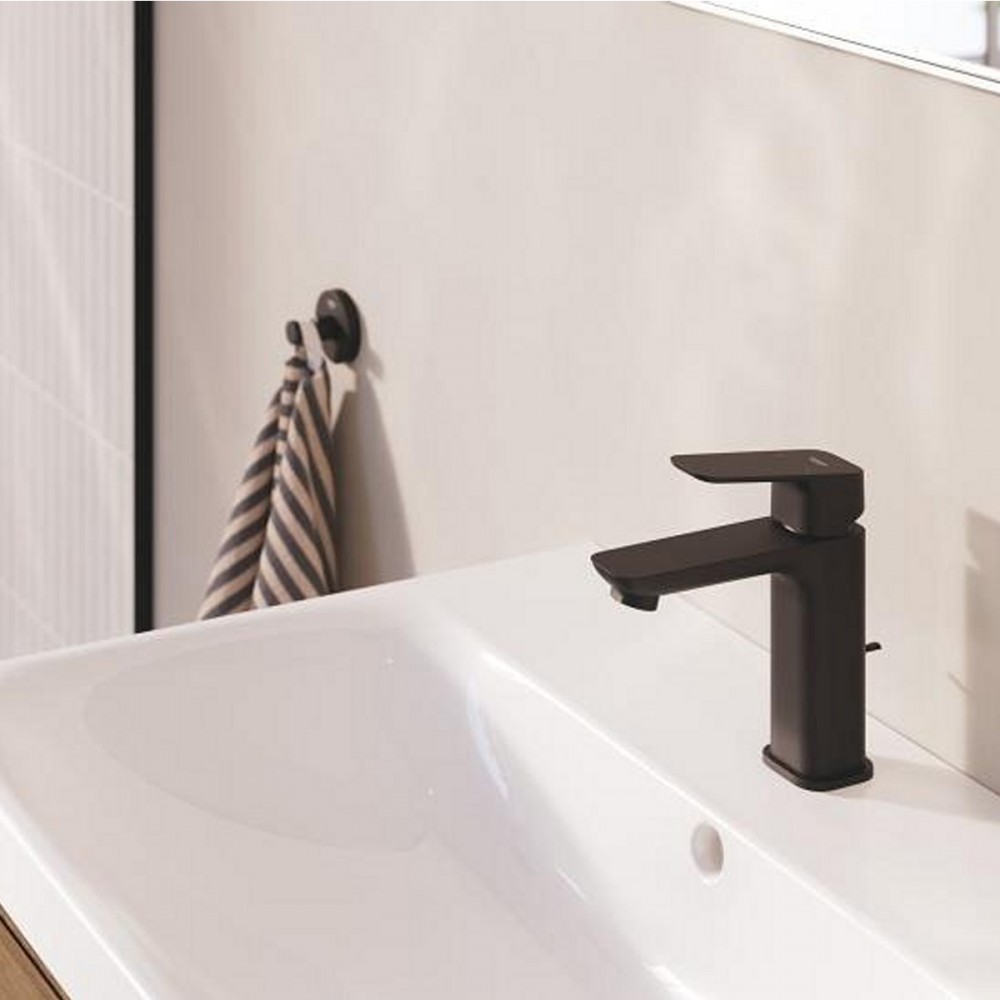 Смеситель для раковины Grohe Cubeo 1017572430 M-размер, черный матовый