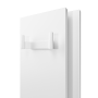 Радиатор электрический Deweit Whole Wall 2.0, с держателем для полотенец и халатов, Led-подсветка, цвет белый мат