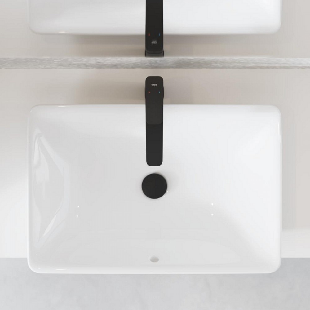 Смеситель для раковины Grohe Cubeo 1017292430 XL-размер, черный матовый