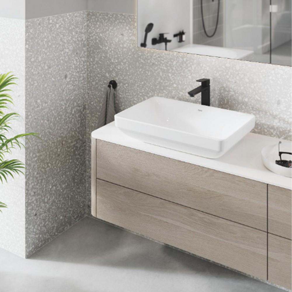 Смеситель для раковины Grohe Cubeo 1017292430 XL-размер, черный матовый