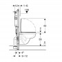 Комплект Geberit Duofix PRO 20 118.315.21.3: инсталляция Geberit Delta с подвесным унитазом Idol с сидением Duroplast и смывающая клавиша Delta01 хром глянец