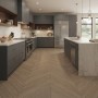 Керамогранит APE Oregon Chevron Roble A040264 8,5х44 см