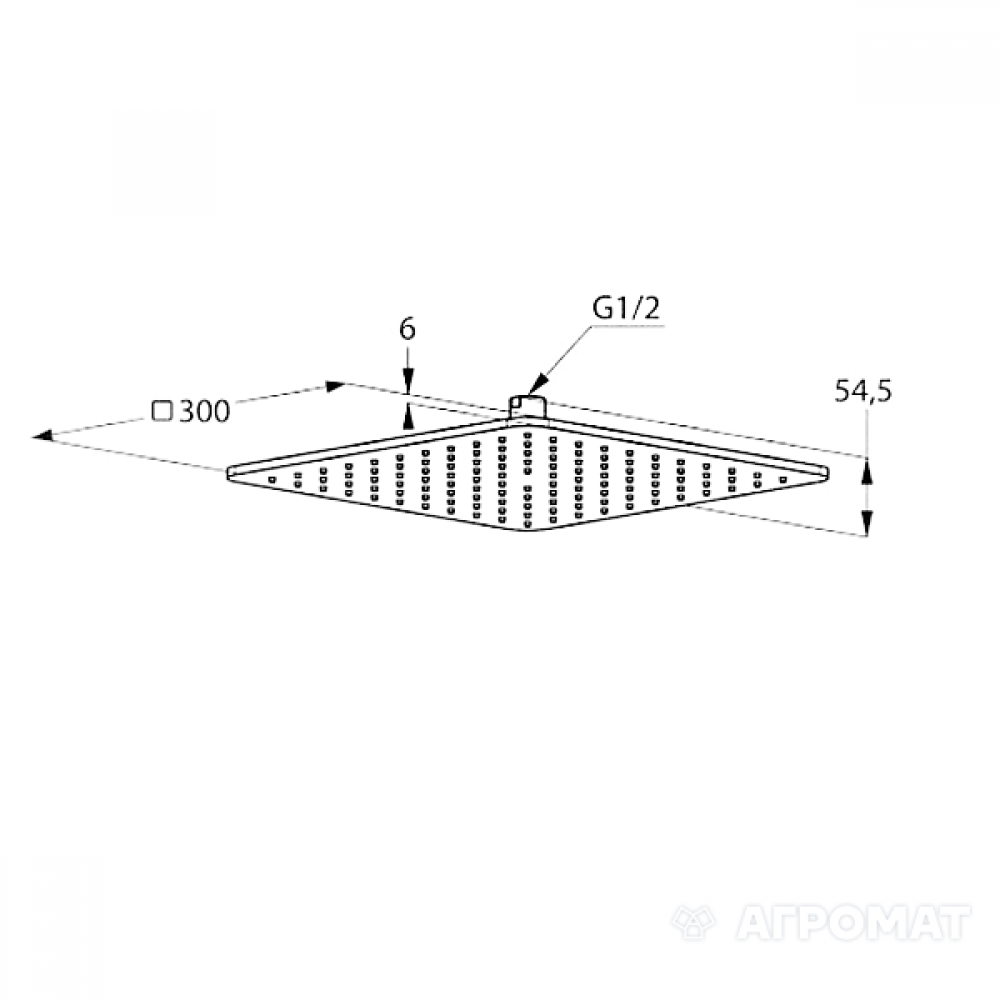 Верхний душ Kludi A-Qa 645300500 -300
