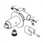 Гигиенический душ Paffoni Tweet Round Mix ZDUP110 ST со смесителем, цвет сталь