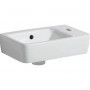 Раковина Geberit Selnova Compact 501.517.00.7 с сокращенным вылетом 40см, отверстие для смесителя справа, белый глянец